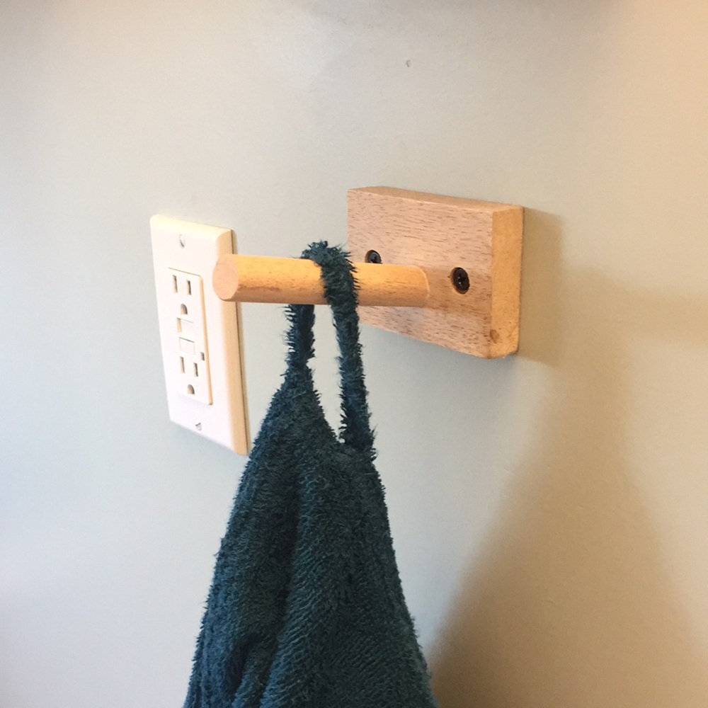Wood Peg Wall Hook-Single